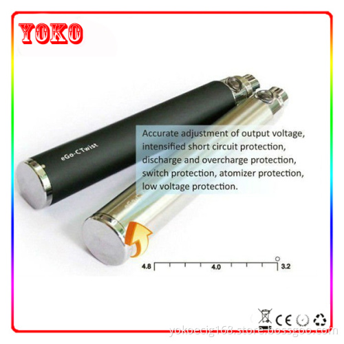 EGO-C Twist EGO Battery Variable Voltage Twist 3.2V-4.8V New Product for 2013